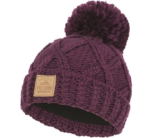 Picture Organic шапка Haven W burgundy