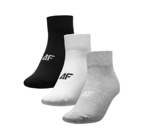 COLD LIGHT GREY MELANGE+WHITE+DEEP BLACK