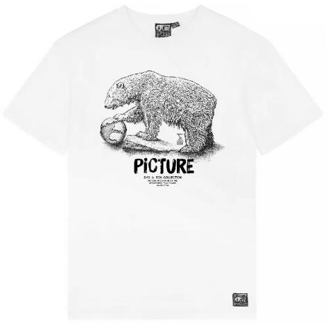 Picture Organic футболка Bear D-S white photo